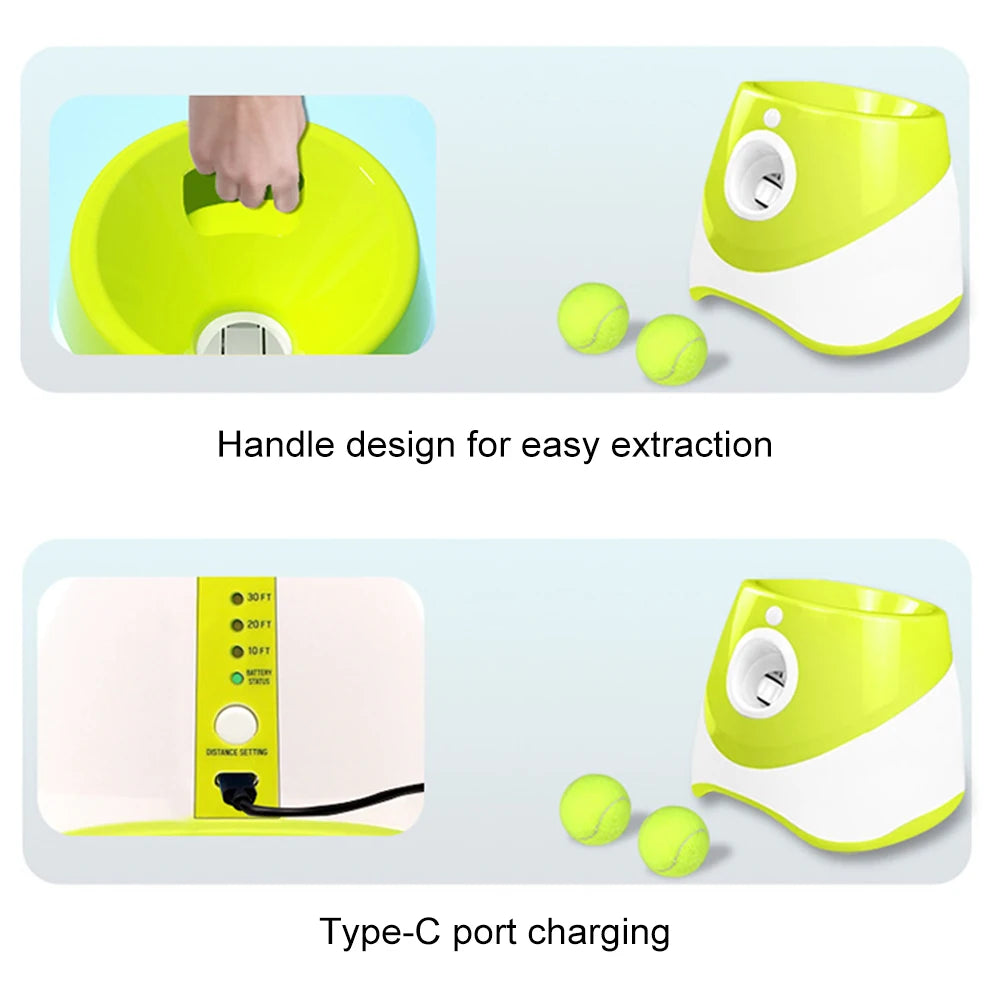 Automatic Dog Ball Thrower Launcher Interactive Indoor Outdoor Fetcher