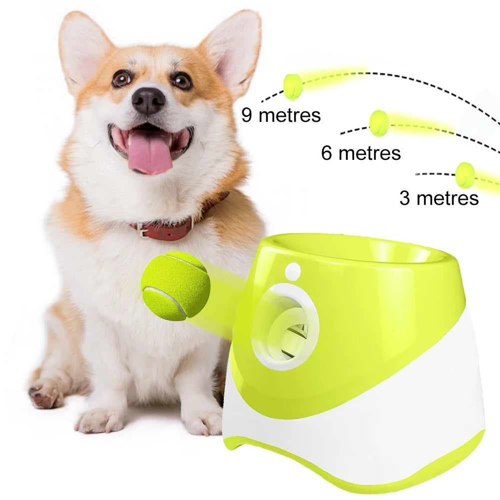 Automatic Dog Ball Thrower Launcher Interactive Indoor Outdoor Fetcher