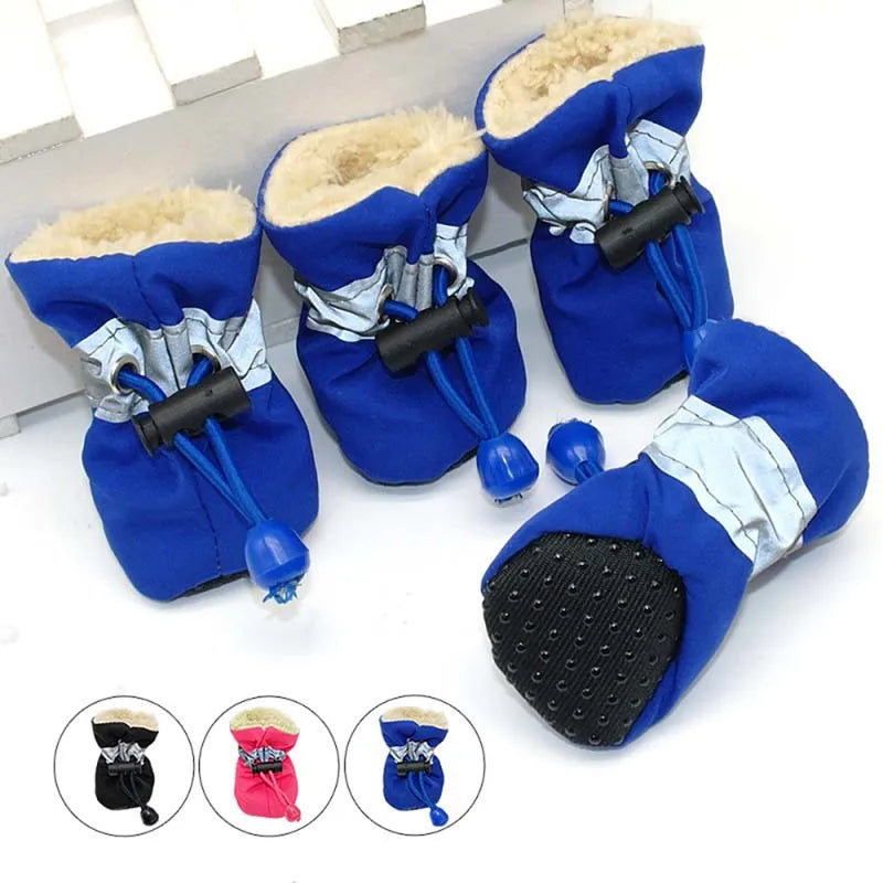 Puppy Non Slip Wool Winter Dog Shoes Waterproof Protectors