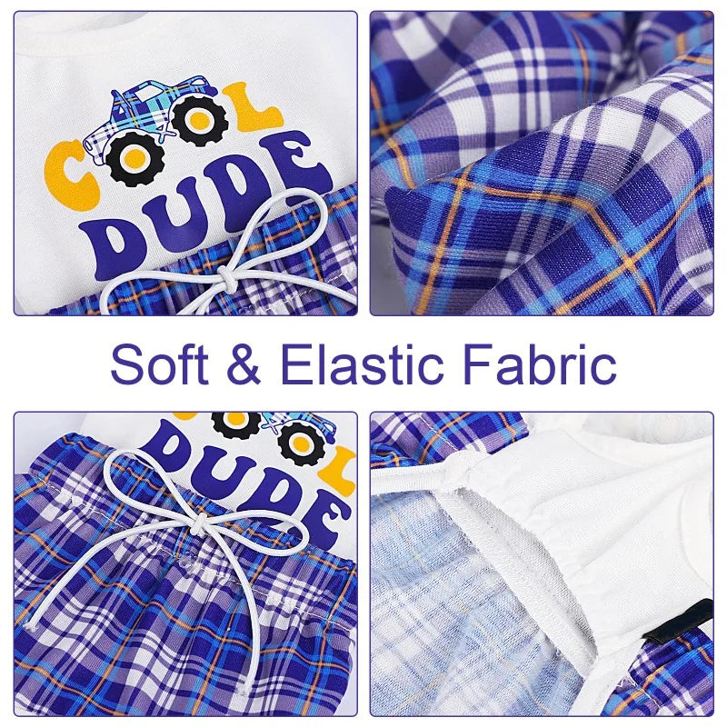 Soft Cotton Dog Pajamas Cute Onesie For Spring And Summer