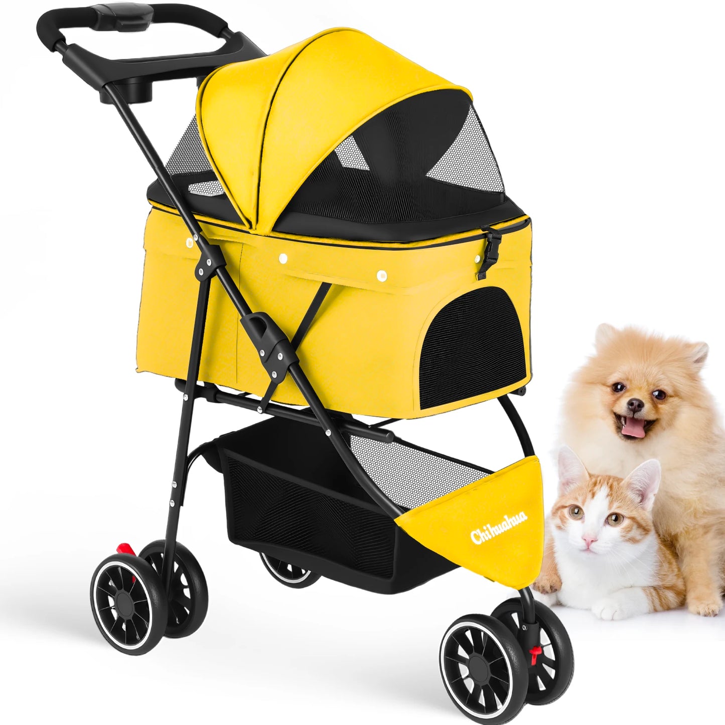 CHIHUAHUA Portable Foldable Pet Stroller for Small Dogs and Cats