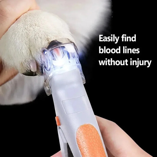 LED Light Pet Nail Clippers for Cats and Dogs Grooming
