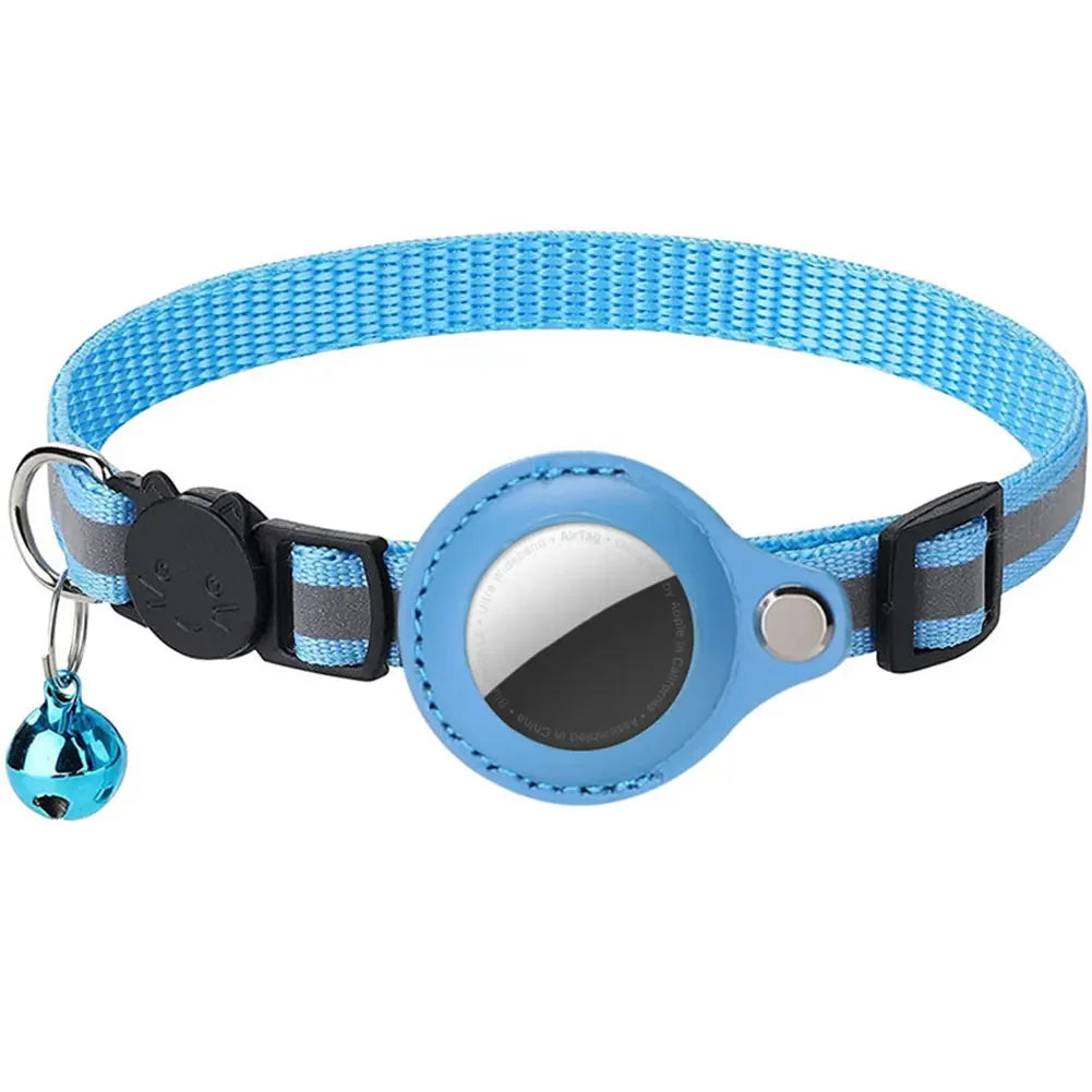 Shunmaii Apple AirTag Reflective Adjustable Cat Collar for Kitten Safety