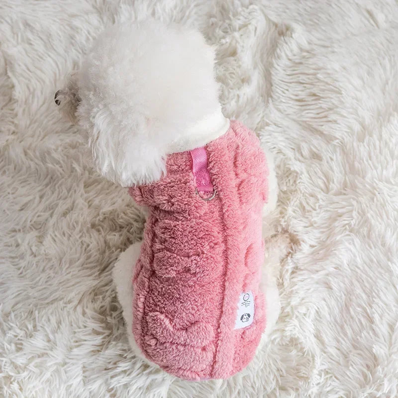 Soft Fleece Dog Pullover Sweater For Autumn Winter Warmth