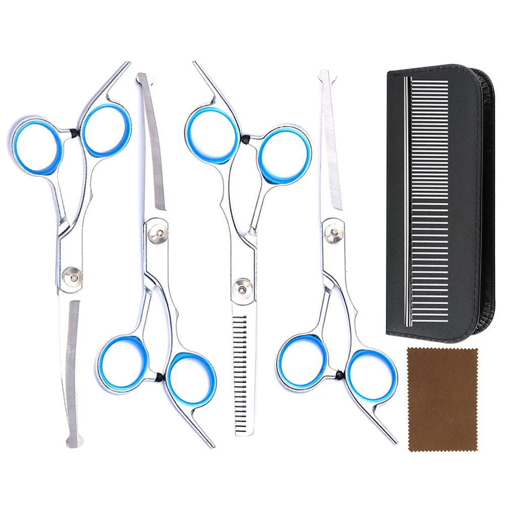Professional Pet Grooming Scissors Set With Clippers And Storage Case