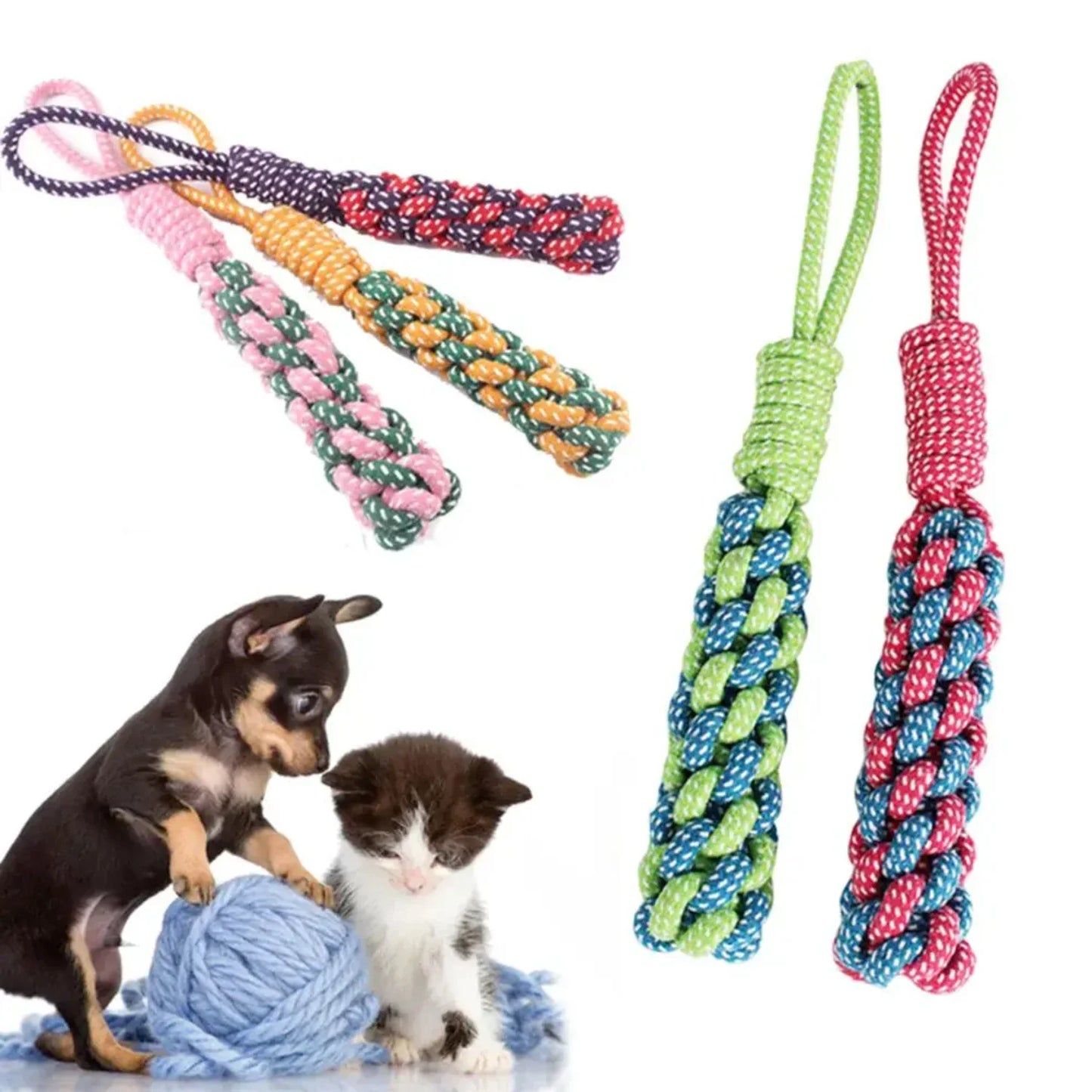 CN Zhejiang Dog Rope Chew Toy Durable Braided Nylon Rope
