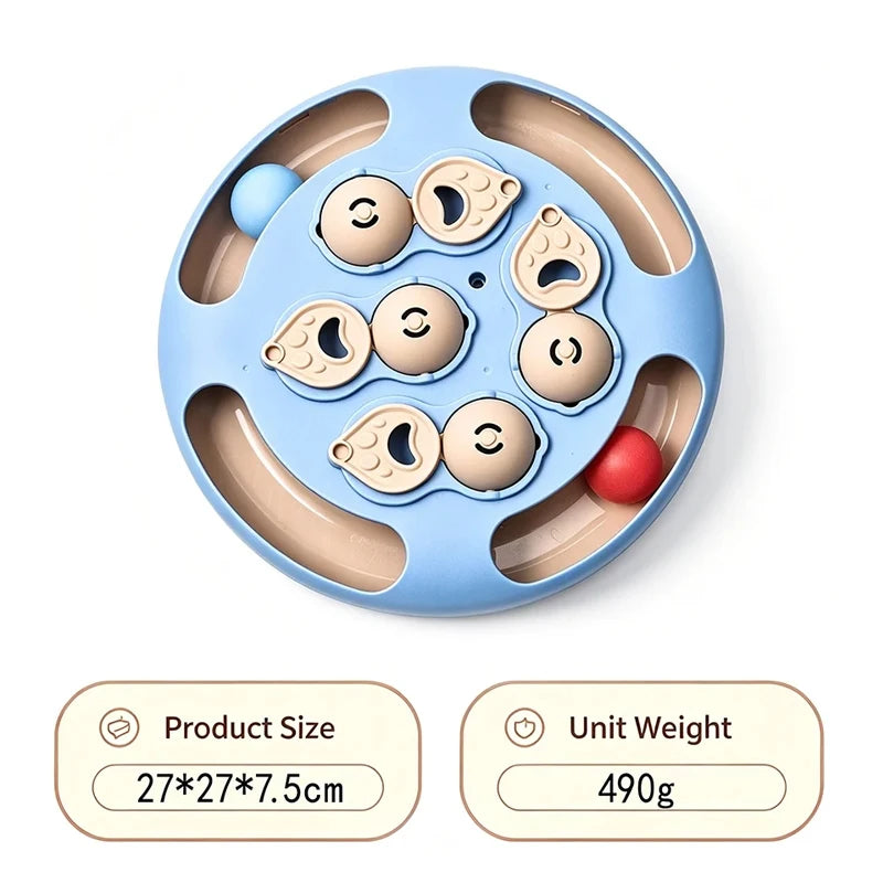 Interactive Dog Puzzle Toy Treat Dispenser Slow Feeder Bowl