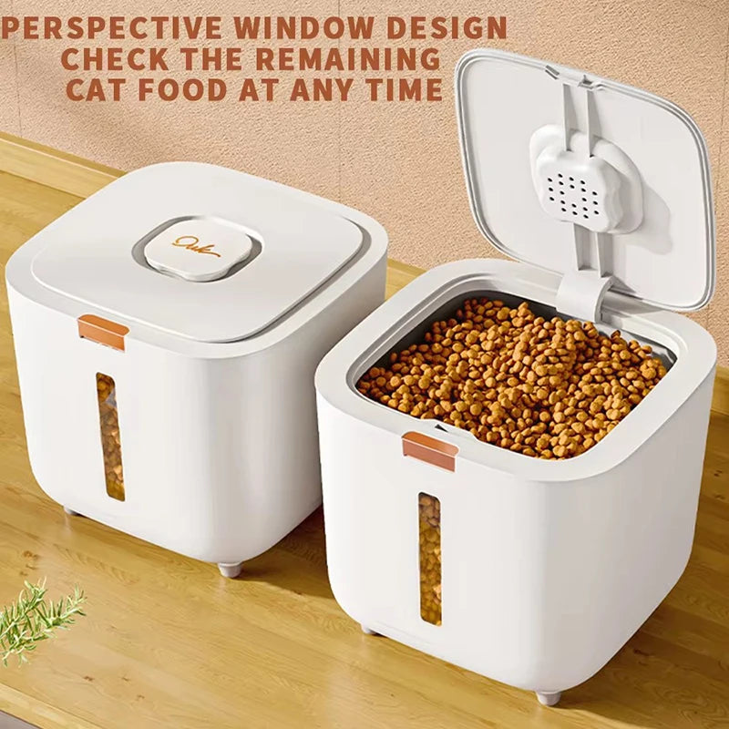 Copper Pet Food Storage Barrel Large Capacity Moisture Proof
