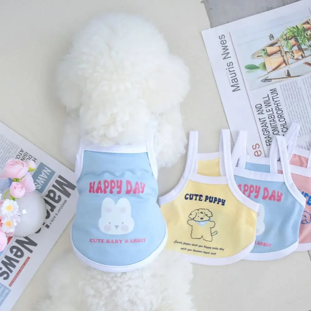 Zhejiang Spring Summer Dog And Cat Clothing Camisole Vest