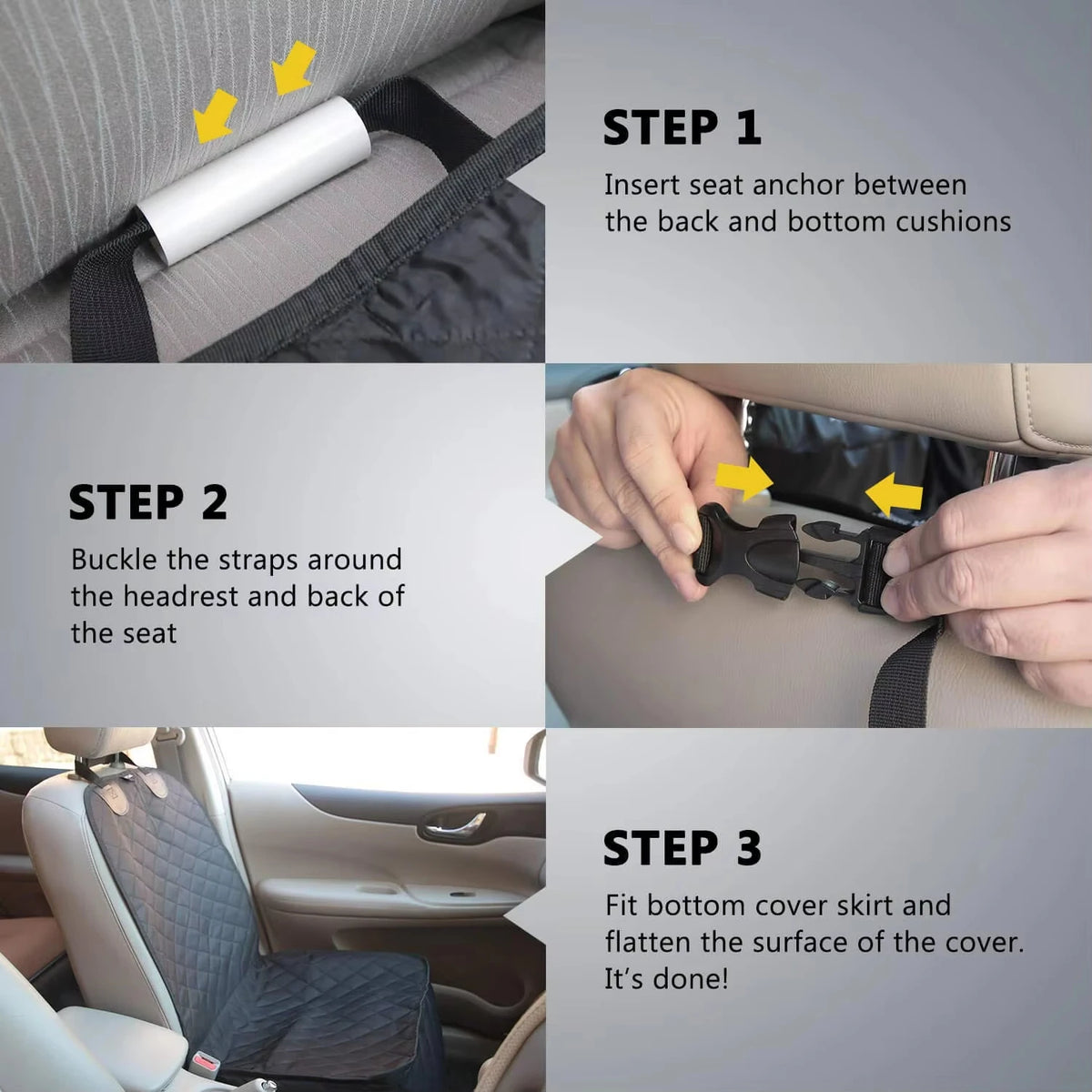 PETRAVEL Waterproof Dog Front Seat Cover for Cars and SUVs