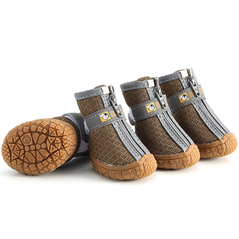 Non-Slip Plush Dog Shoes for Small to Medium Dogs Warmth
