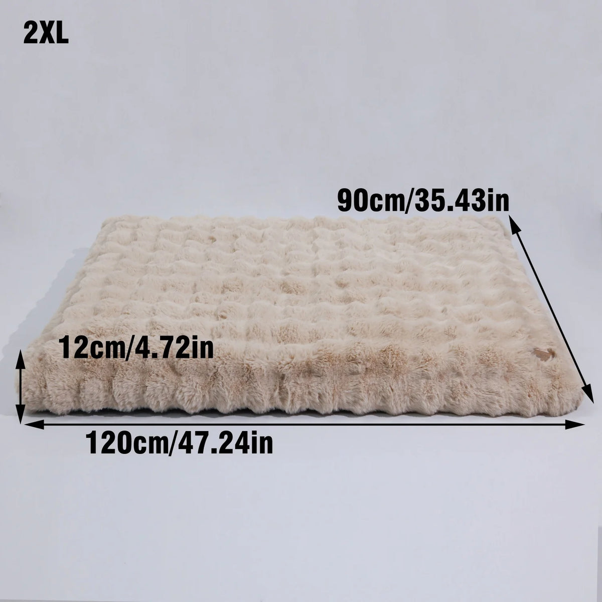 BINGOPAW Plush Calming Dog Bed With Removable Cover Foam Base