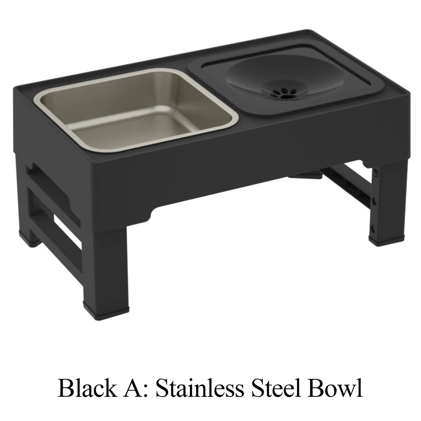 Hign-concerned Adjustable Dog Feeding Station With Bowls