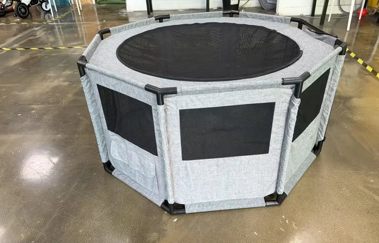 Portable Dog Playpen Exercise Cage Kennel Indoor Outdoor