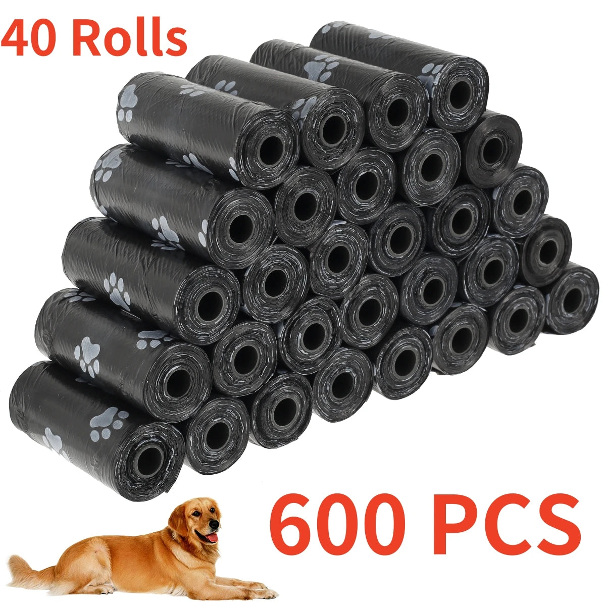 NONED Biodegradable Dog Poop Bags Dispenser Rolls For Pets