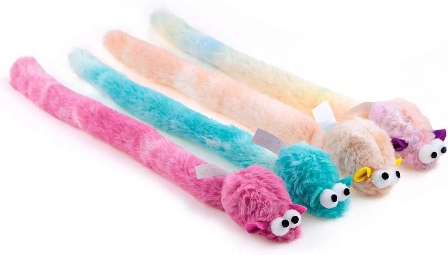 Zhejiang Plush Cat Toys Mice With Bell Sound 4 Pack