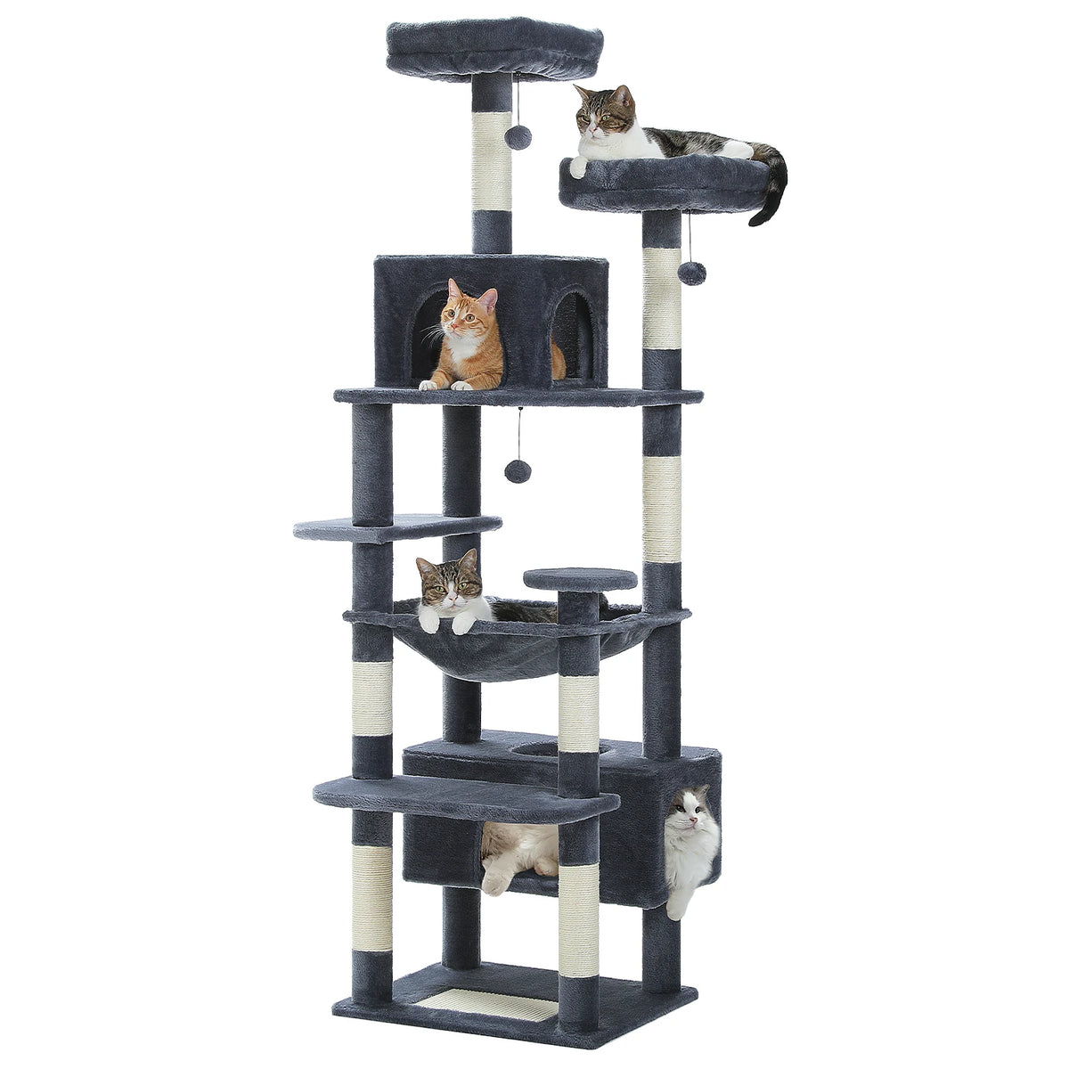 PAWZ Road Premium Multi Tier Cat Tree Tower With Hammock