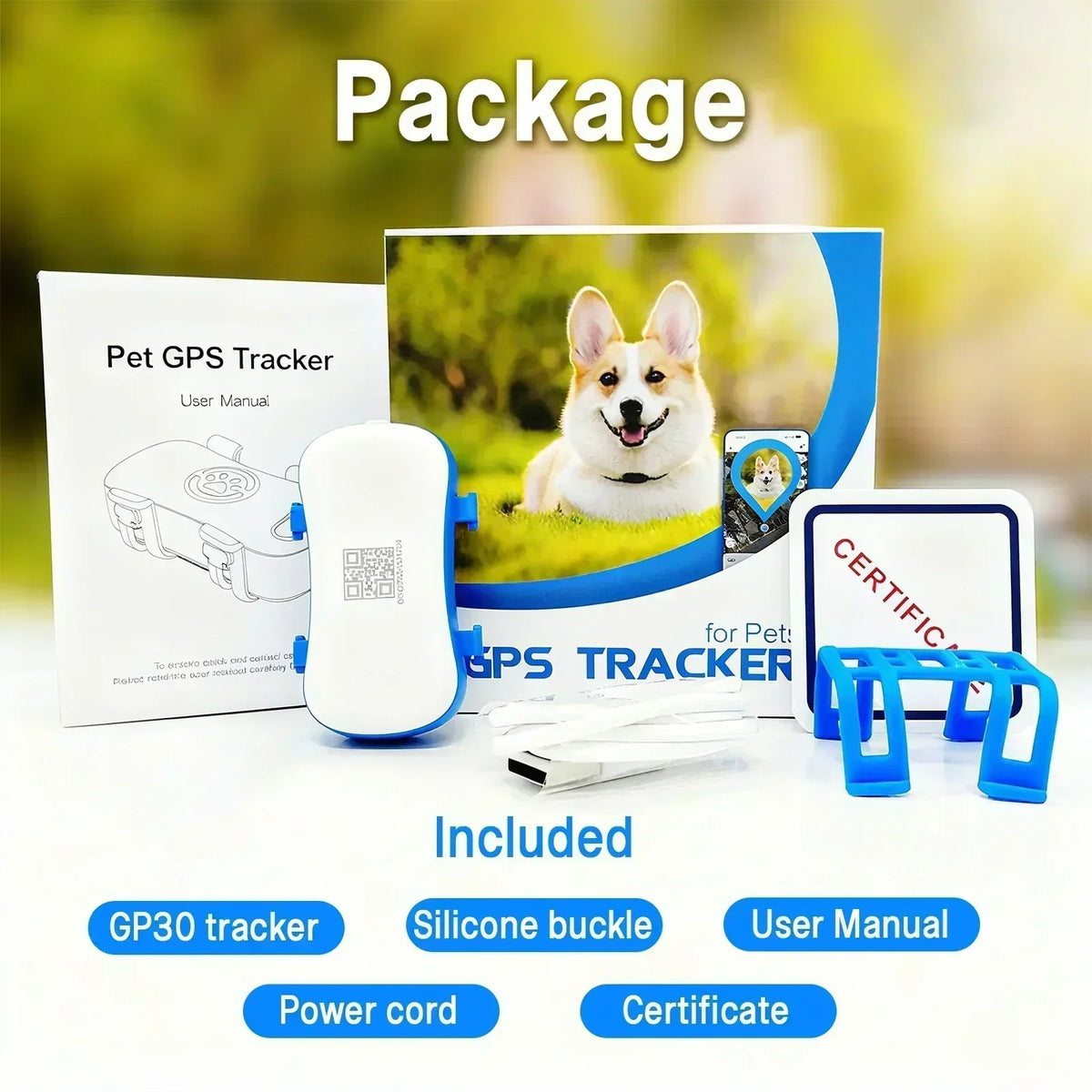 WANWAYTECH 4G GPS Pet Tracker Dogs Cats Real-Time Tracking Waterproof