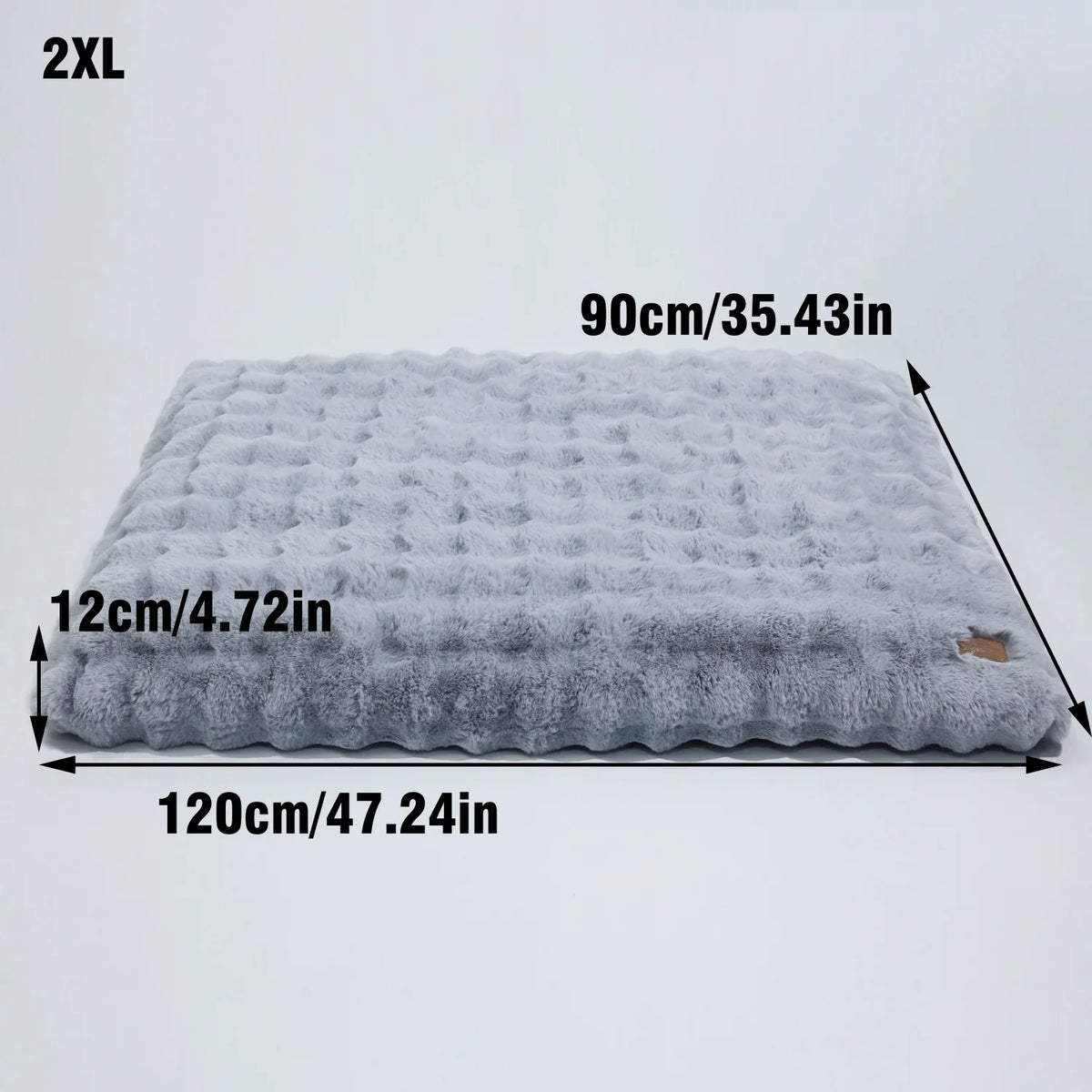 BINGOPAW Plush Calming Dog Bed With Removable Cover Foam Base