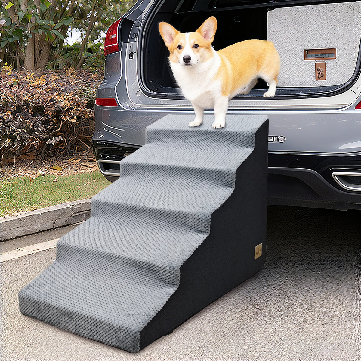 Foam Dog Stairs for Beds and Sofas With Non-Slip Surface