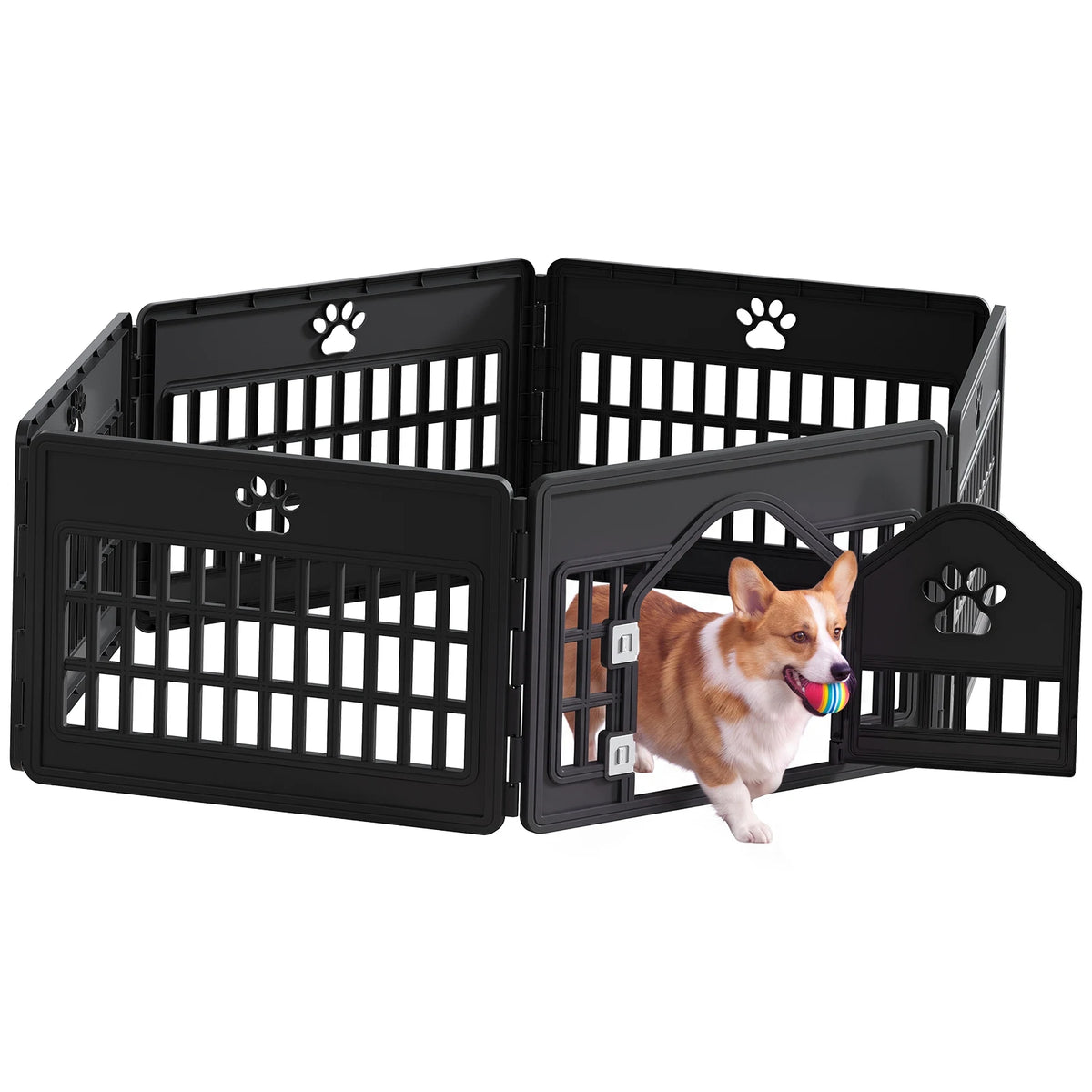 MCQ Expandable Plastic Dog Playpen For Indoor Outdoor Use