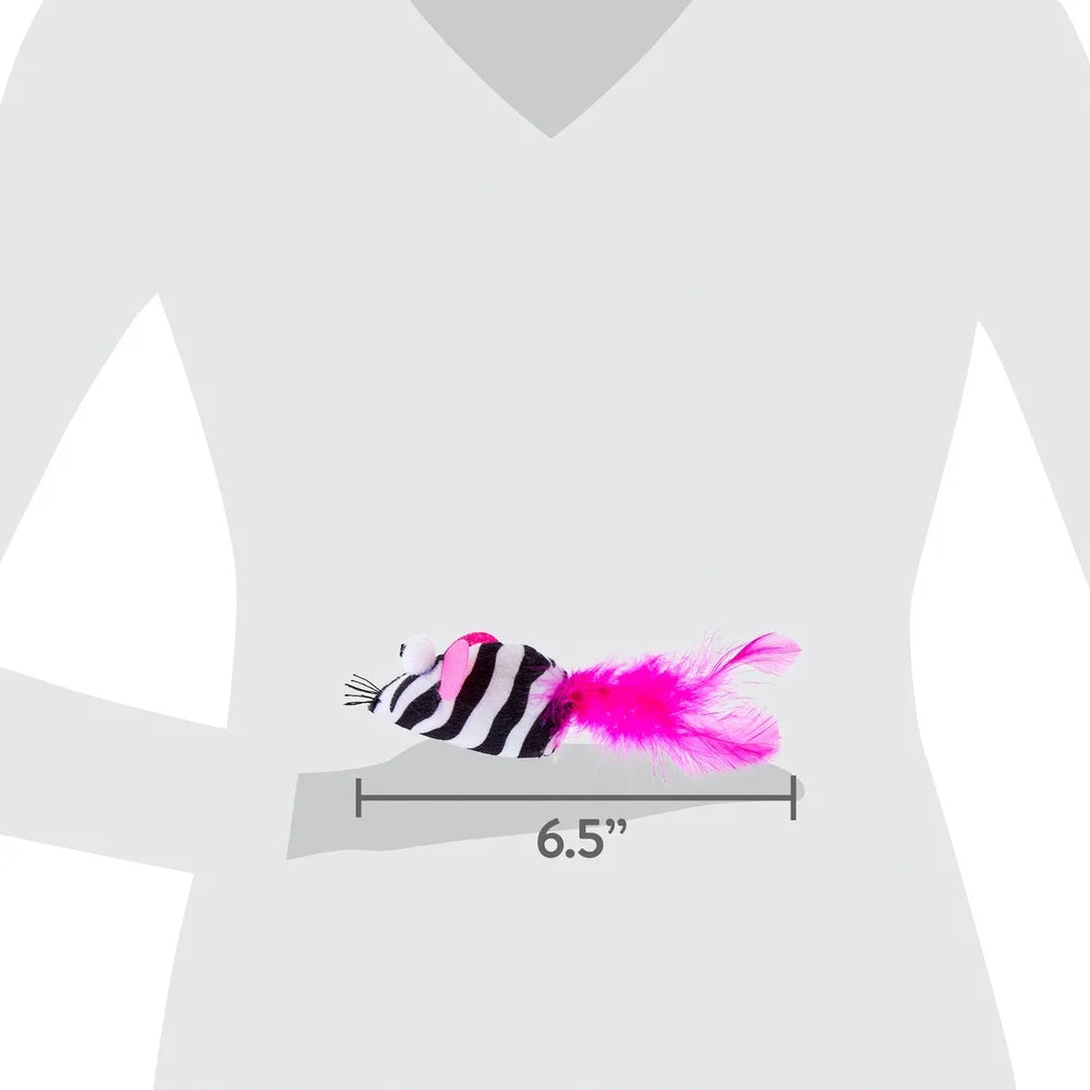 XMSJCN Feather Mice Cat Toy Nocturnal Lightweight Play