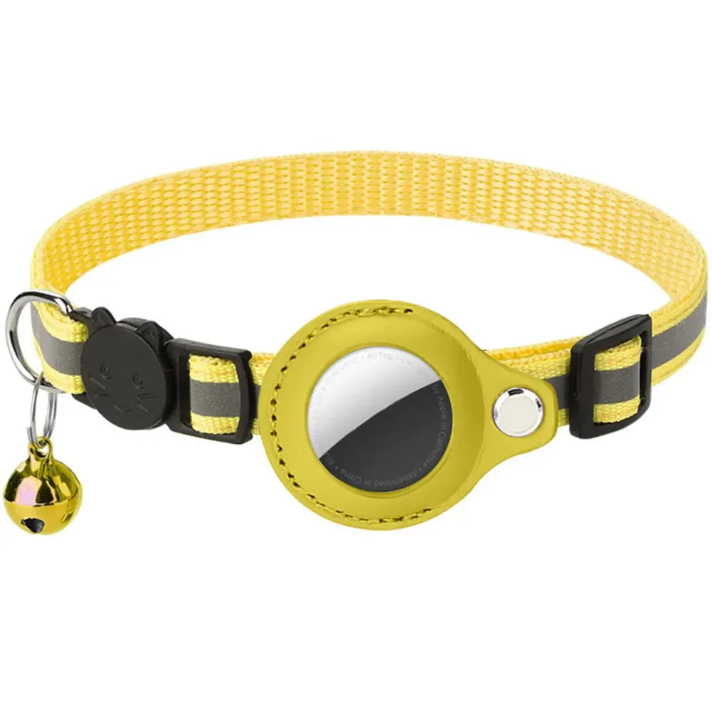 Shunmaii Apple AirTag Reflective Adjustable Cat Collar for Kitten Safety