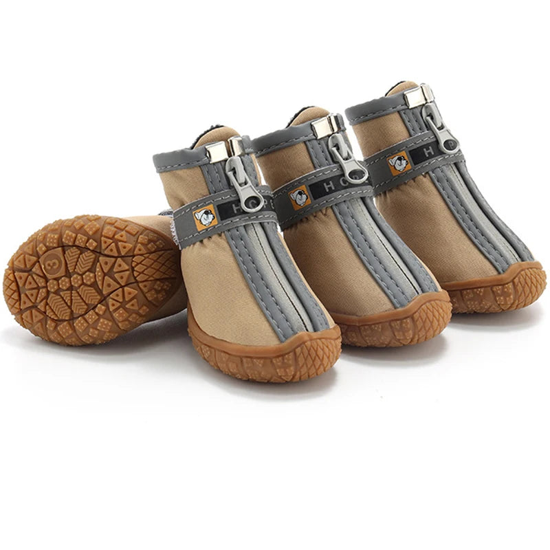 Non-Slip Plush Dog Shoes for Small to Medium Dogs Warmth