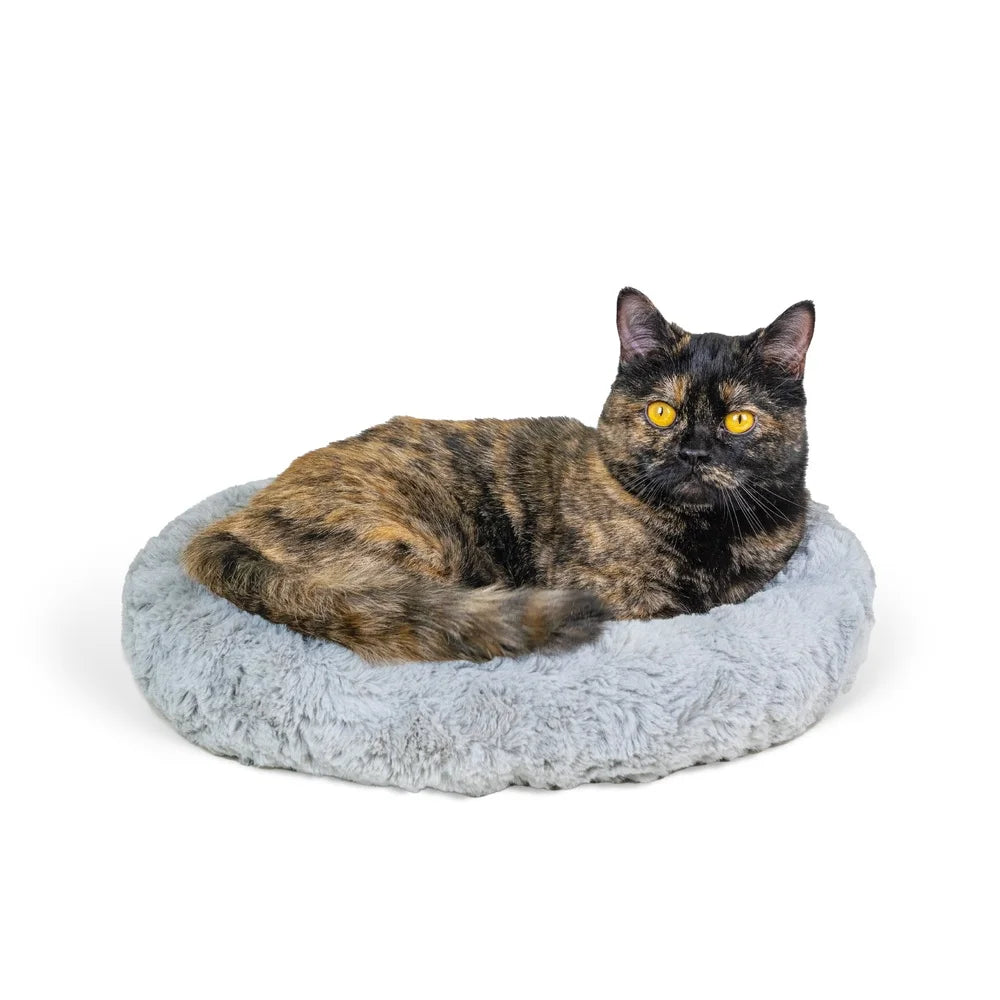 DUTRIEUX Self Warming Faux Fur Donut Cat Bed Joint Relief