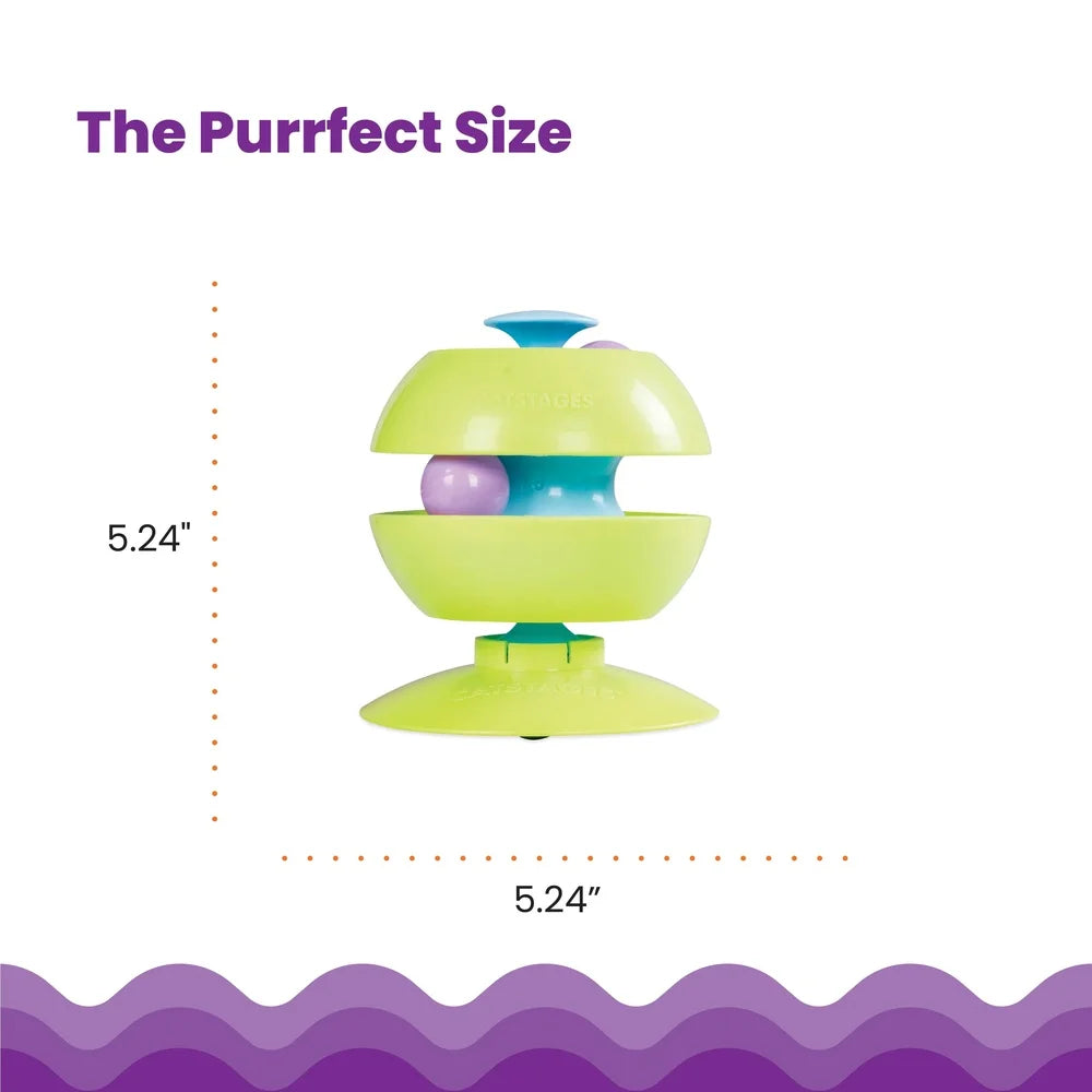 XMSJCN Cat Track Toy Three in One Rolling Ball Interactive