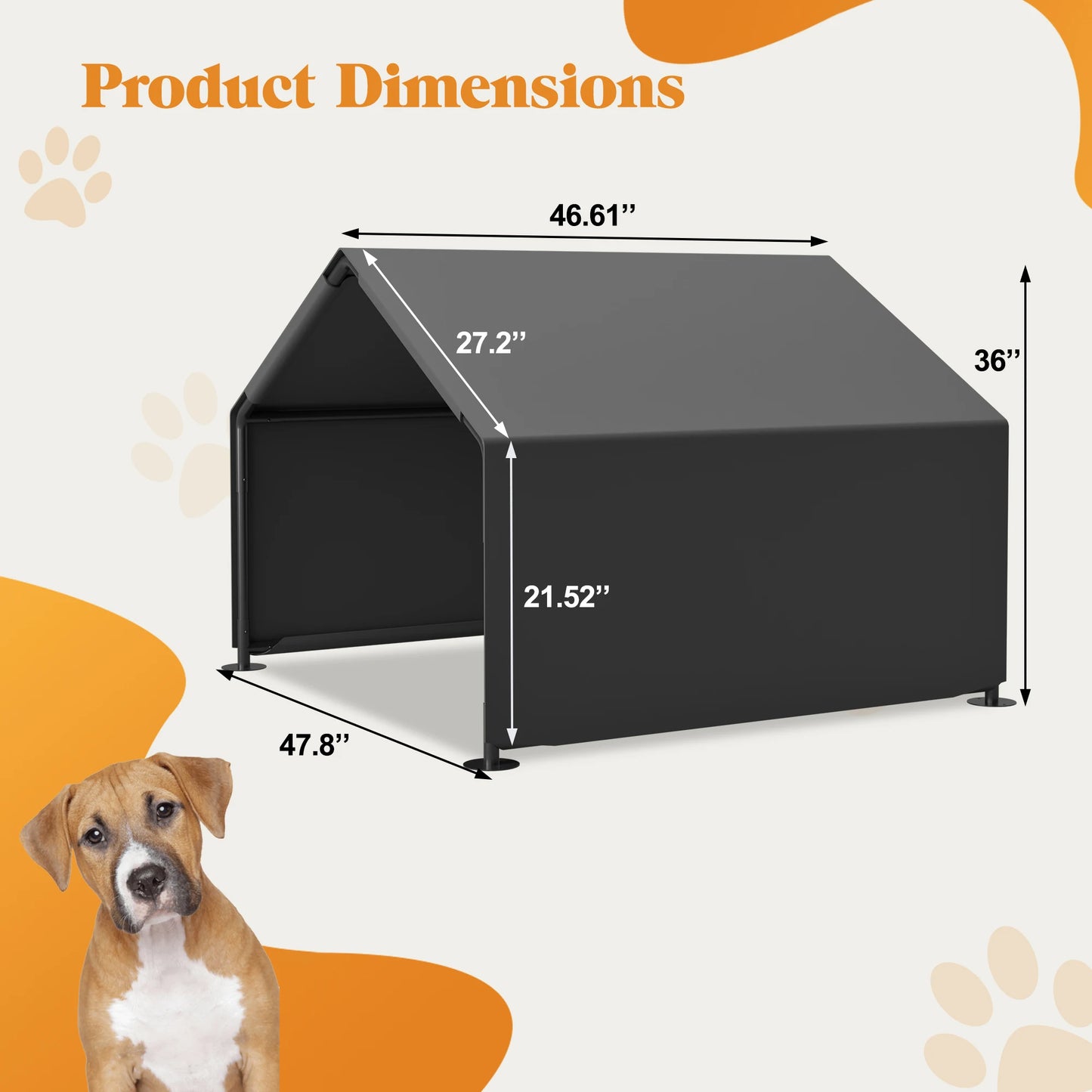 Hign-Concerned Dog Shade Shelter Pet Tent Water Resistant