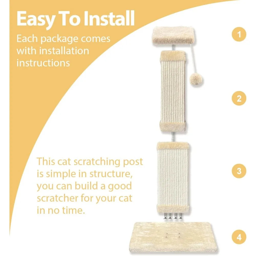 AGYM Cat Scratching Post For Large And Indoor Cats Durable