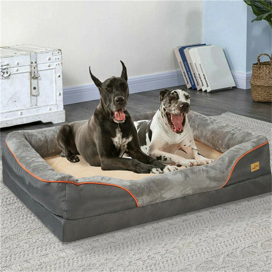 BORWARTCN Orthopedic Memory Foam Dog Bed Waterproof Sofa Cushion