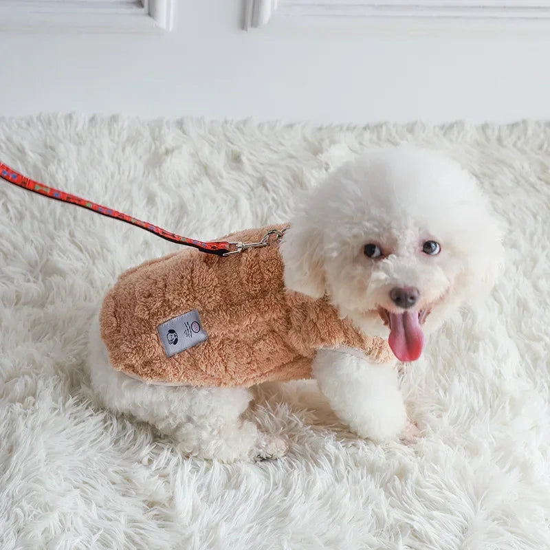 Soft Fleece Dog Pullover Sweater For Autumn Winter Warmth