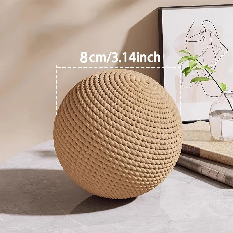 Sisal Cat Ball Toy Interactive Scratcher And Dental Chew Toy