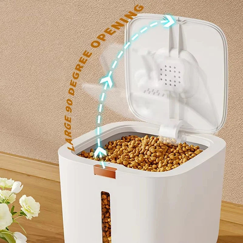 Copper Pet Food Storage Barrel Large Capacity Moisture Proof
