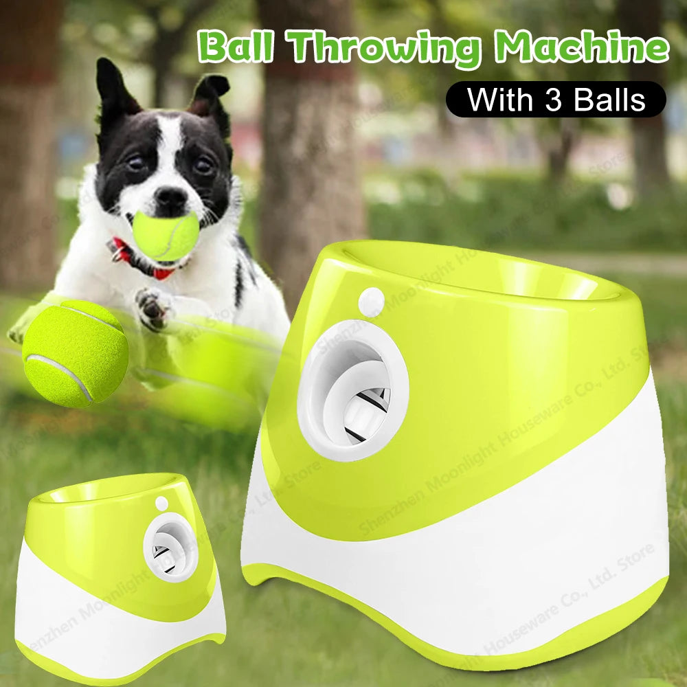 Automatic Dog Ball Thrower Launcher Interactive Indoor Outdoor Fetcher