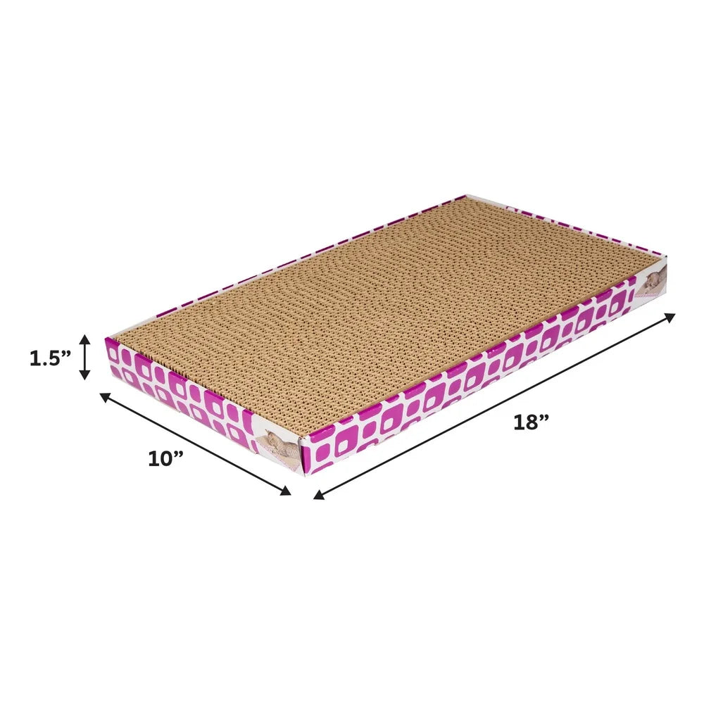 XMSJ Cat Scratching Pad Three Pack Cardboard Catnip