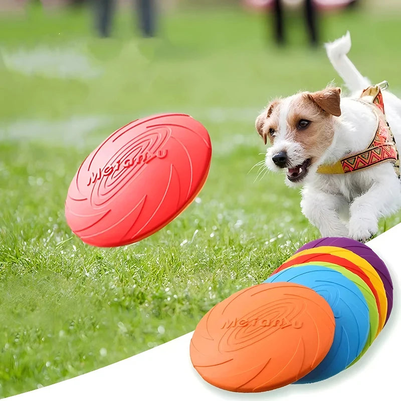 Dog Flying Disc Toy For Outdoor Play Chew Interactive Training