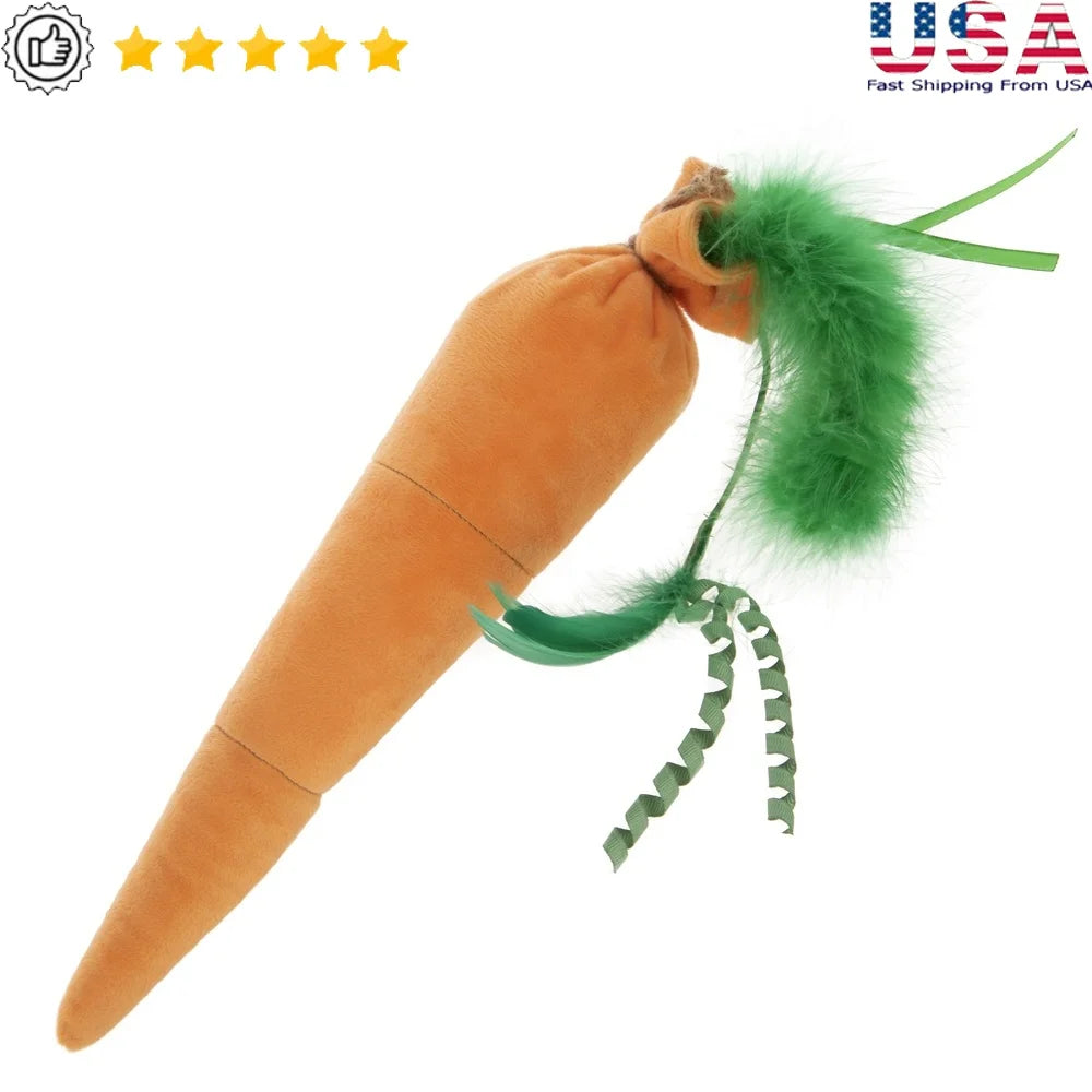 XMSJ Plush Crinkle Kicker Cat Toy with Catnip Multi Textured