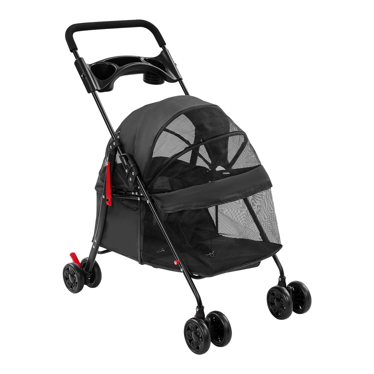 Bymaocar Foldable Dog and Cat Pet Stroller Travel Cart