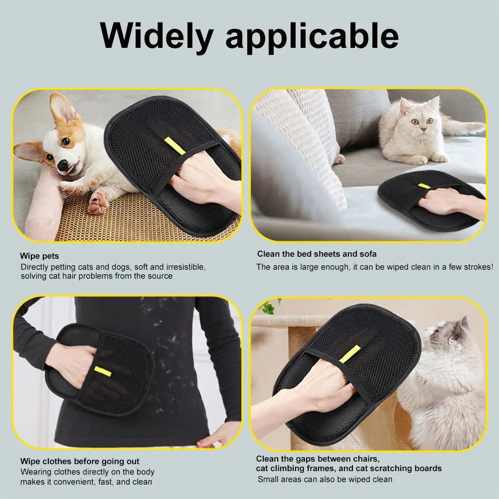 NONECN Deshedding Pet Hair Remover Glove For Dog And Cat