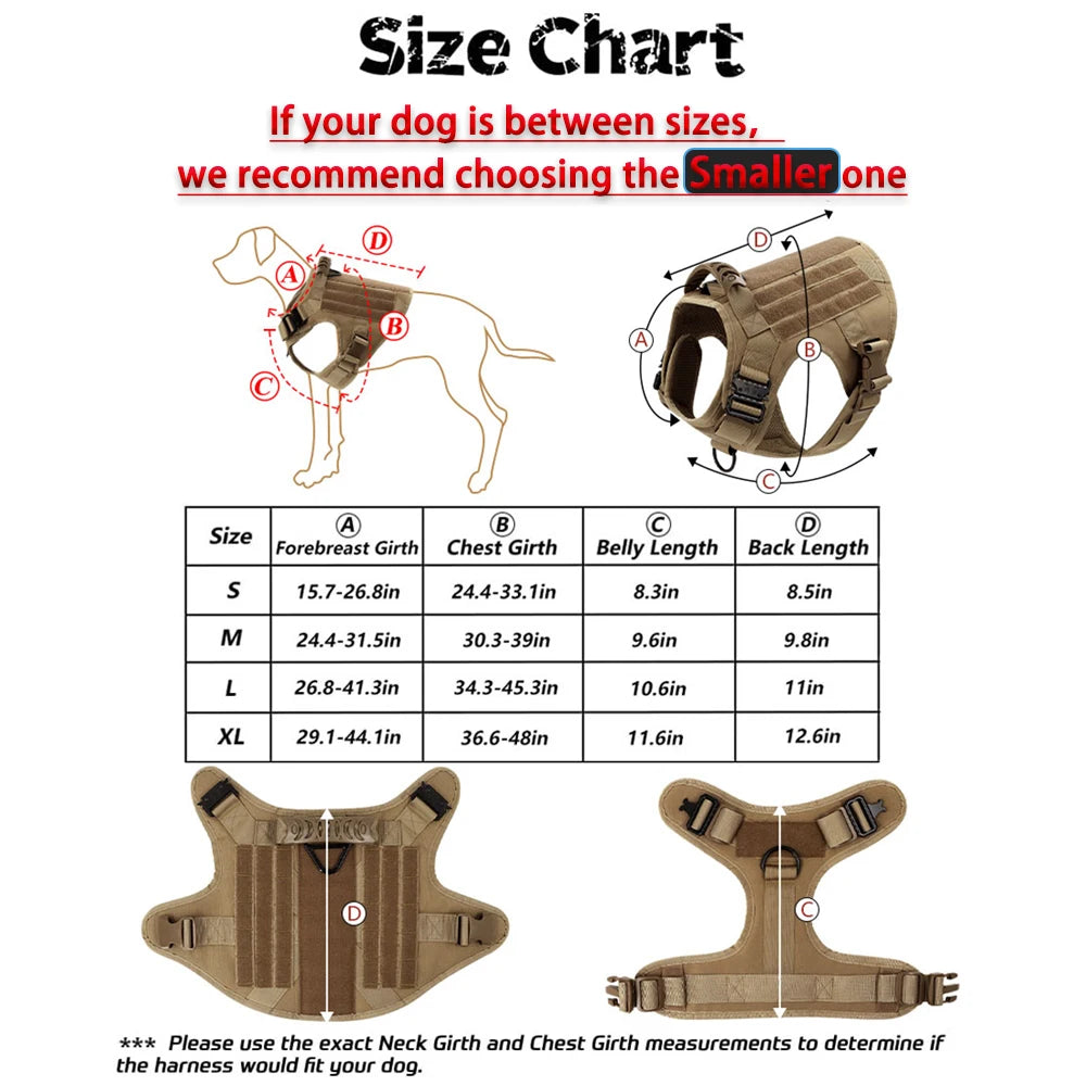 PETRAVELCN Large Dog Harness Vest And Leash Set For Training