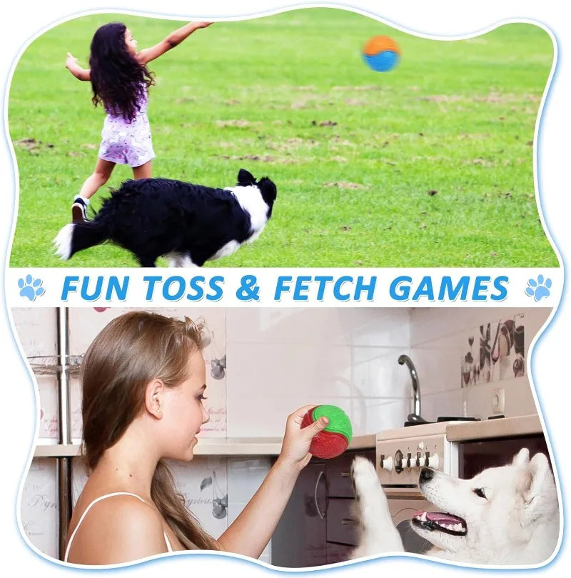 Hign-Concerned Dog Ball Toys for Training and Fetch Bounce