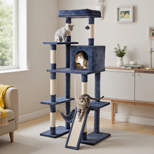 MCQ Cat Tree Tower With Condo And Sisal Scratching Posts