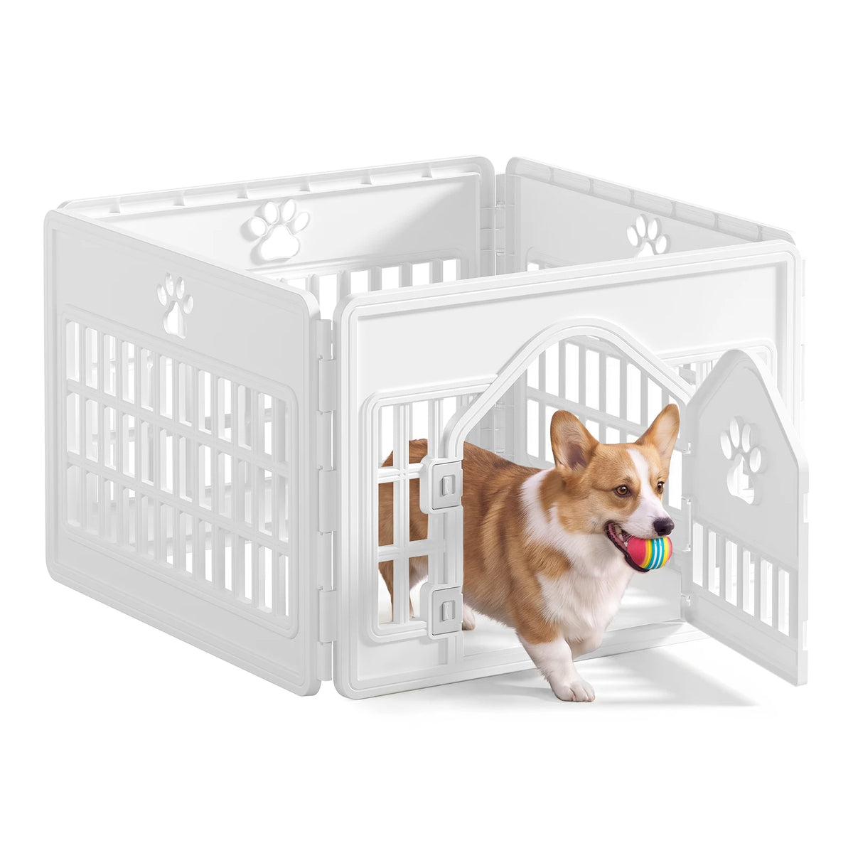 JHK Injection Molded Expandable Folding Indoor Outdoor Dog Playpen