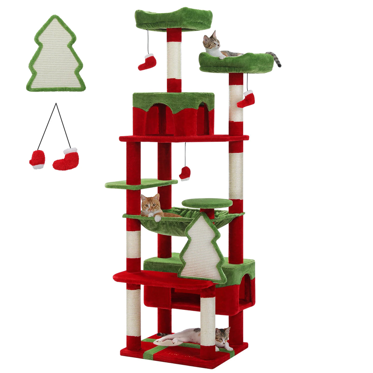 PAWZ Road Premium Multi Tier Cat Tree Tower With Hammock