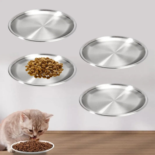 Whisker Friendly Stainless Steel Cat Bowls with Non Slip Base