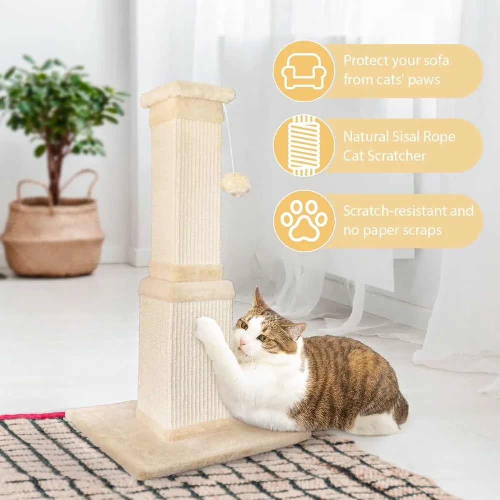 AGYM Cat Scratching Post For Large And Indoor Cats Durable
