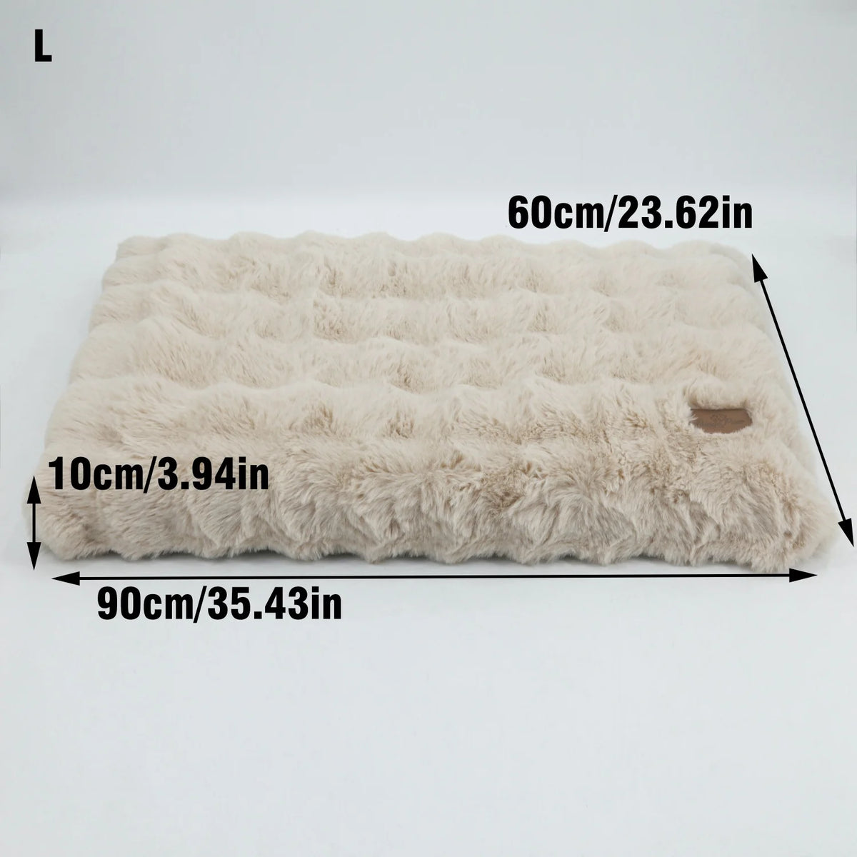 BINGOPAW Plush Calming Dog Bed With Removable Cover Foam Base